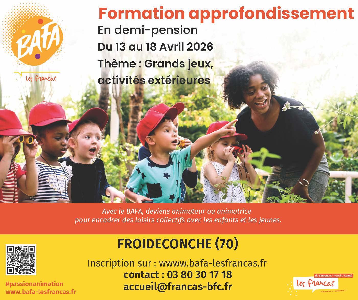 BAFA Appro du 13 au 18 avril 2026